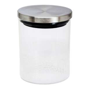 Pufo Borosilicate Glass Jar for Sugar, Coffee, Tea or Spices, with Airtight Lid, 1 l 68162996 - Spice Rack