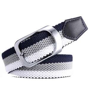 Pufo Trinity Női Szövetöv - Sötétkék-Szürke-Fehér, 100 cm 68168458 - Női öv