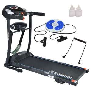 G-Runner 400 Сгъваема електрическа бягаща пътека с масажен колан и аксесоари #black