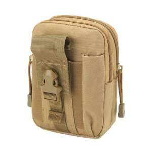 Kis Pufo Army waist bag, brown, 17 x 12 cm, tactical belt bag, small pouch, outdoor bag, hiking bag, camping bag - Belt bag