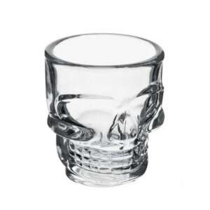 6 Skull-Shaped Shot Glasses Set, 50 ml, Pufo 68172466 - Glass