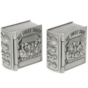 2 pc antimony box set Pufo Little Child for first tooth and first hair, 4 cm 68174839 - Baby Tooth Collector