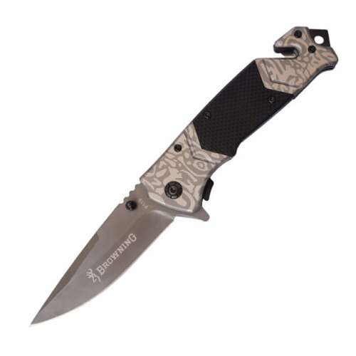 Browning Black Legion kés övvágóval, 22 cm, fekete