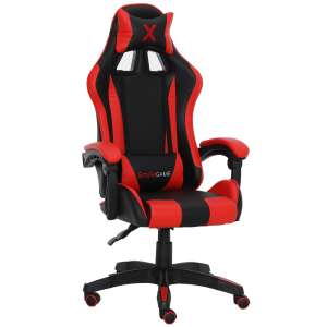 SmileGAME Xtreme Gamer szék nyak- és deréktámasszal #fekete-piros