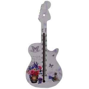 Pufo Roses gitár alakú fali hőmérő belső térhez, 27 cm 90523275 