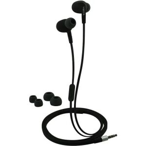 Logilink black waterproof in-ear headphones with extra ear tips - Headphone and Bluetooth Speaker