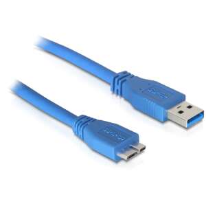 Delock kábel USB 3.0 Type A apa &gt; USB 3.0 Type micro B apa 5 m 68191609 