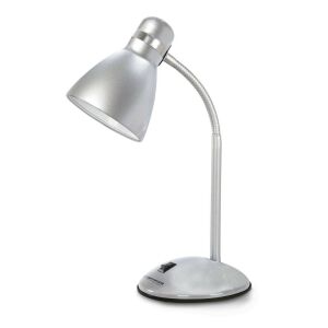 Esperanza ELD113S Alkes silver desk lamp with flexible arm - Table Lamp