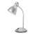 Esperanza ELD113S Alkes silver desk lamp with flexible arm and E27 socket