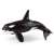 Bullyland 67409 Killer Whale Figurine, black and white, detailed, hand-painted, 8.8cm