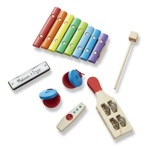 Melissa & Doug Zenekar a dobozban - 7 hangszeres készlet