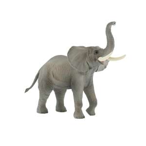Bullyland African Elephant Figurine, realistic hand-painted toy animal, 10.5 cm - Bullyland
