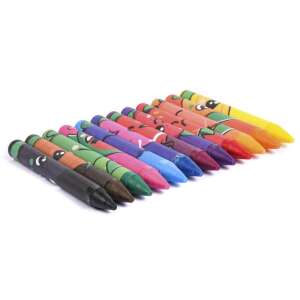 Creioane parfumate Canenco FruitySquad, 12 bucăți, creioane în formă de fructe, colorate, distractive, pentru copii, desen, materiale de artă - Creioane cerate