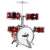 Red drum set with stool, 6 piece drum set for kids, drum set for beginners, kids drum set, toy drum set