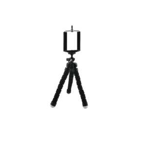 Black flexible tripod for smartphone, selfie stick, phone holder - Tripod
