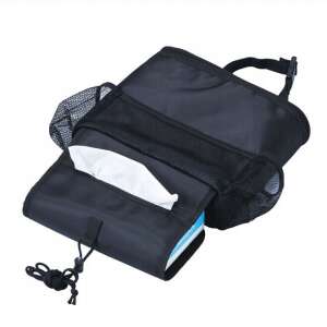 Autós Hőszigetelt Ital- és Tárgytartó - Fekete - 28x24x9cm