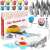 Springos cake decorating set with 106 pieces, including cake turntable, piping tips, spatulas, and more