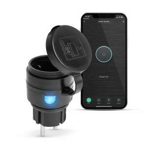 Priză inteligentă Wi-Fi pentru exterior cu control prin aplicație, IPX4 rezistent la intemperii, funcționează cu Alexa, Google Home, Siri, IFTTT - 55380 - Conectori și mufe