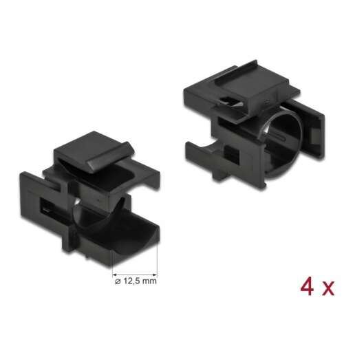 Delock Keystone czarna osłona do otworu 12,5 mm, 4 szt.