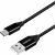 Logilink USB-C to USB-A Fabric Cable, 30cm, Black
