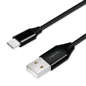 Logilink USB-C to USB-A cable, black, 0.3m - Logilink USB Cable