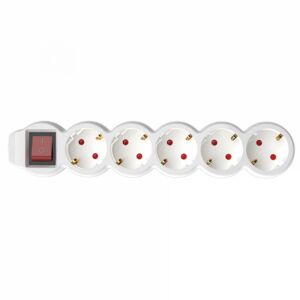 Home NV 05K/WH 1,5m kapcsolós fehér 5-ös elosztó