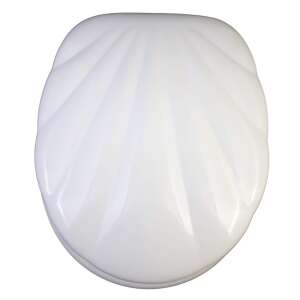 Bath Duck dombornyomott MDF WC ülőke - Kagyló #fehér