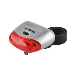 Rebel LEC-URZ0068 silbernes Fahrrad-Rücklicht mit roter LED - Fahrradlichter