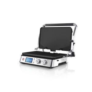 Контактен грил Braun CG9040, изглед под ъгъл, настолен грил - Барбекю на маса