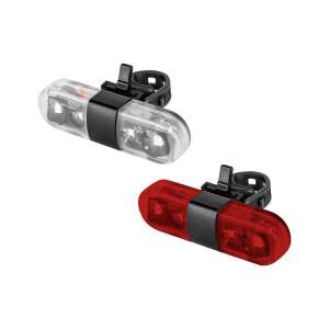 Set de lumini de bicicletă Rebel LEC-URZ3493, lumini LED frontale și spate, reîncărcabile prin USB, alb și roșu - Lumini biciclete
