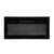 Home FKKI 05 built-in electric fireplace, black, front view