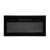 Home FKKI 05 built-in electric fireplace, black, front view