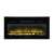 Home FKKI 05 built-in electric fireplace, black, front view, flames on
