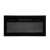 Home FKKI 05 built-in electric fireplace, black, front view