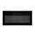 Home FKKI 05 built-in electric fireplace, black, front view