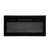 Home FKKI 05 built-in electric fireplace, black, front view
