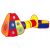 Iplay 3in1 Play Tent with Tunnel, red and yellow