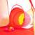 Iplay 3-in-1 play tent, tunnel, and ball pit tunnel detail, red and yellow