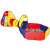 Iplay 3-in-1 Play Tent, Tunnel and Ball Pit with 100 Balls, Red and Yellow