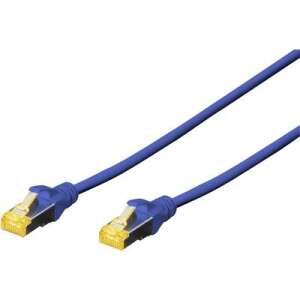 Digitus CAT 6A S/FTP RJ45 Netzwerkkabel, blau, 25 cm - Digitus FTP-Kabel
