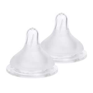 2 pack of silicone wide neck bottle nipples for Spectra bottles, size XL, for babies 7 months and older - Baby Bottle