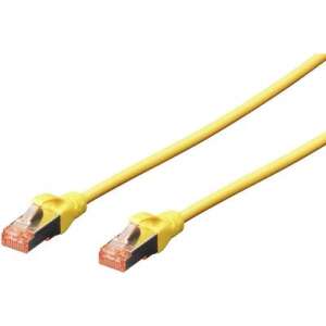 Gelbes Digitus CAT 6 S/FTP RJ45-Netzwerkkabel, 0,5 Meter lang - FTP-Kabel