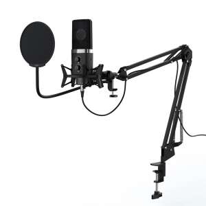 Hama uRage Stream 900HD Kondensatormikrofon mit Popfilter und Mikrofonarm - Mikrofone