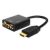 Adapter AV Savio HDMI - D-Sub (VGA) czarny (CL-23) 68442834