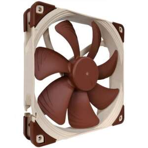 Noctua NF-A14-PWM 14cm brauner und beige PC-Lüfter, schräge Ansicht - PC-Ventilator