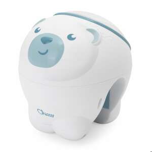 Chicco Полярна мечка 2 в 1 проектор за детско креватче и нощна лампа, бяла с  сини детайли - Нощна лампа, проектор