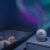 Chicco Eisbär Projektor projiziert Aurora Borealis im Babyzimmer