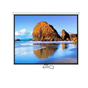 Maclean MC-591 120 hüvelykes vetítővászon tengerparti jelenettel - Maclean