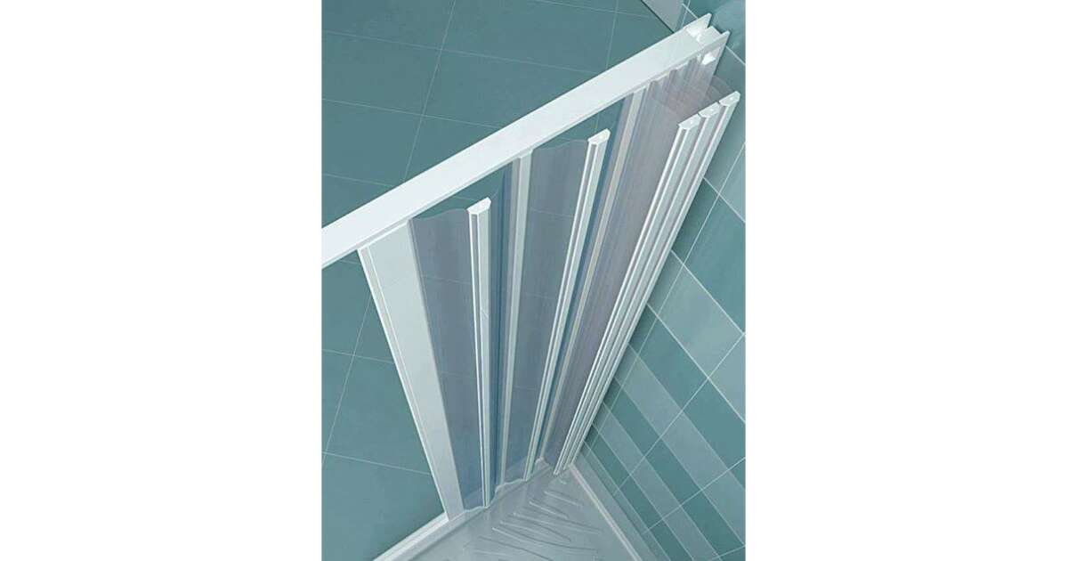 Cabina de dus patrata Italbox Luna Lux, usi armonice, PVC, fara cadita ...