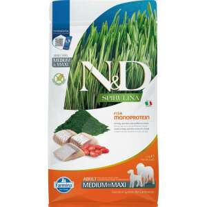 N&D Spirulina Kutyaeledel, Felnőtt Közepes & Nagy, Heringe, 2kg Csomag - N&D